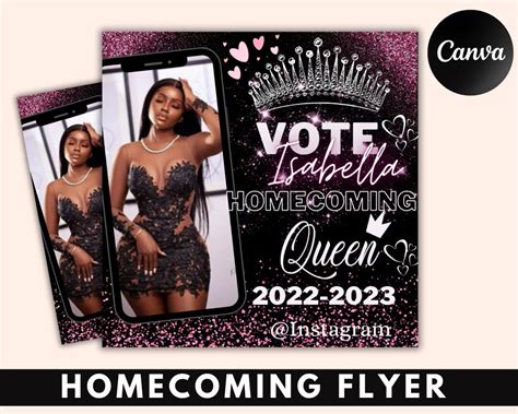 Homecoming Queen Flyer Template