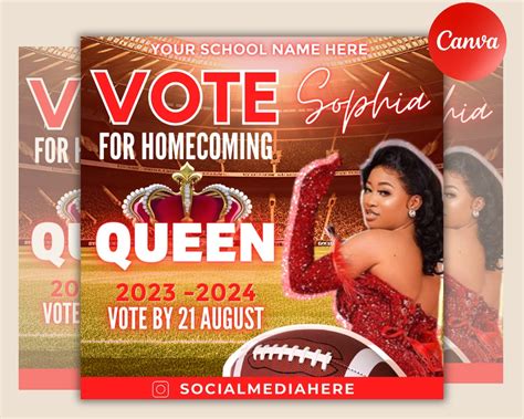 Homecoming Queen Flyer Template Free