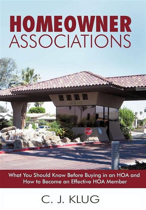 Homeowner Associations What You Should Know Before Buying in an HOA and How to Become an Effective PDF