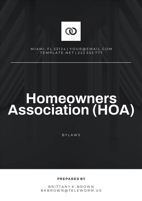 Homeowners Association Templates