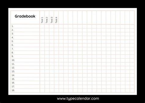 Homeschool Gradebook Template