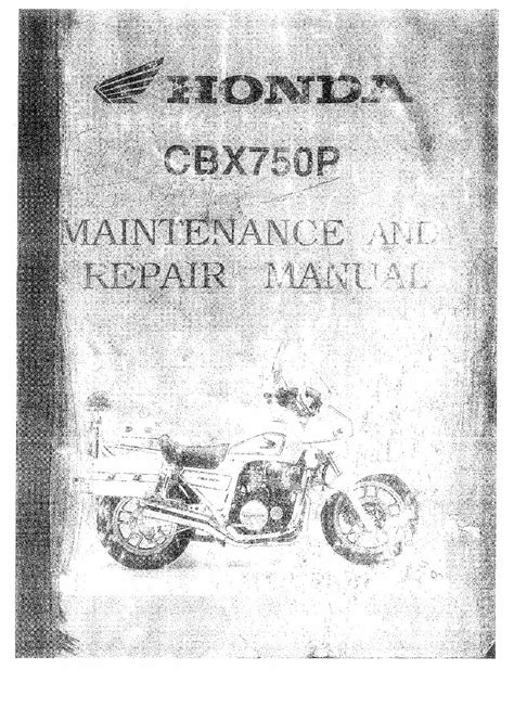 Honda Cbx750p Service Manual Ebook Reader