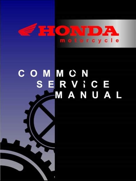 Honda Common Service Manual Ebook Epub