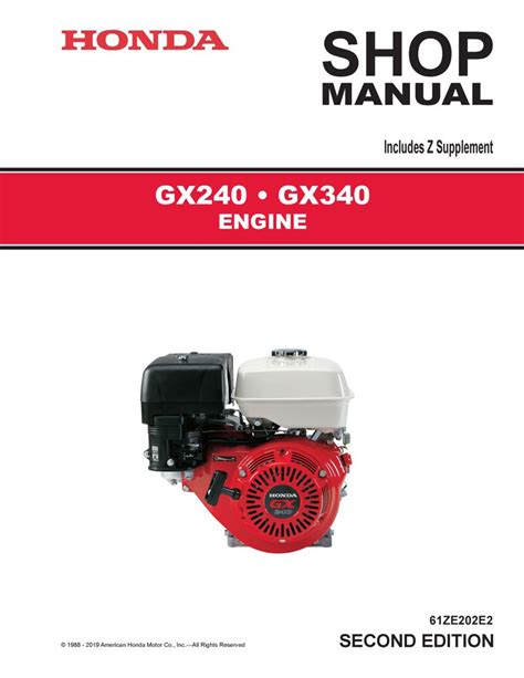 Honda Gx240 Shop Manual Pdf  Ebook PDF
