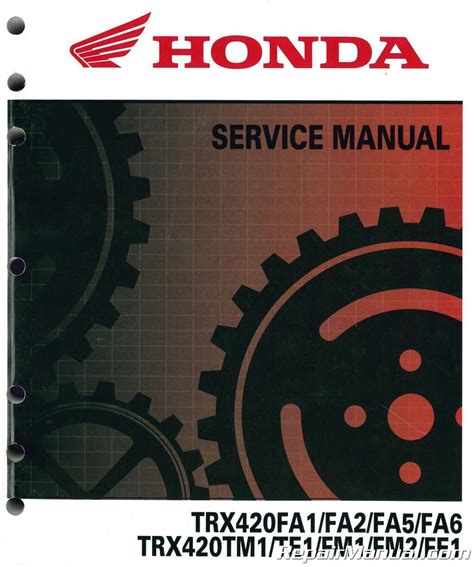 Honda Trx 420 At Service Manual Ebook Epub