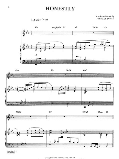 Honestly Stryper Michzel Sweet 5L CP piano pdf Yimg pdf Reader