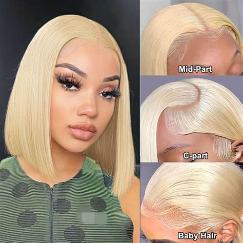 Honey Blonde Lace Front Bob Wigs