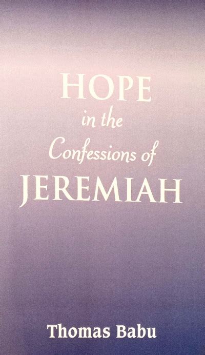 Hope in the Confessions of Jeremiah Epub