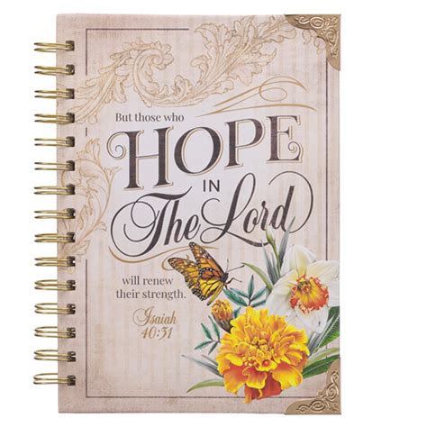 Hope in the Lord Printed PVC Cover Wirebound Journal Notebook Isaiah 4031 Kindle Editon