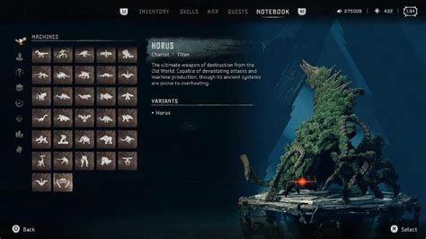 Horizon Forbidden Machine Catalogue