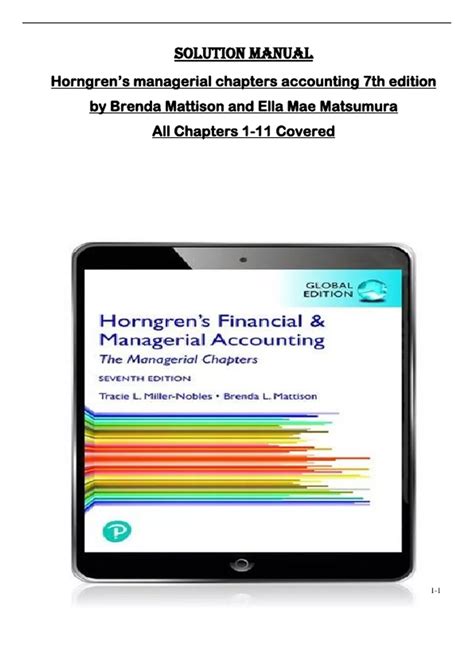 Horngren Accounting 7th Edition Answers Kindle Editon