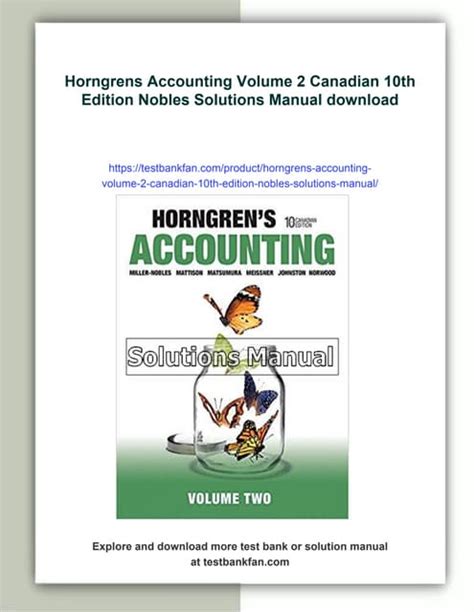 Horngrens Accounting 10th Edition Answers Doc