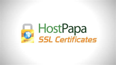 HostPapa SSL certificate for website security