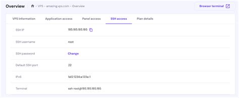 Hostinger VPS SSH access for full control