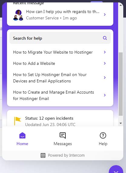 Hostinger customer support options overview