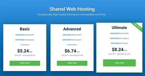 Overview of Hostwinds shared hosting plans for beginners