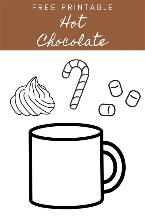 Hot Cocoa Craft Template