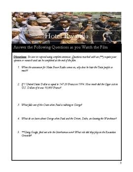 Hotel Rwanda Discussion Answer Key Doc