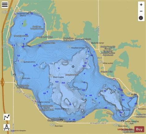 Houghton Lake Depth Chart