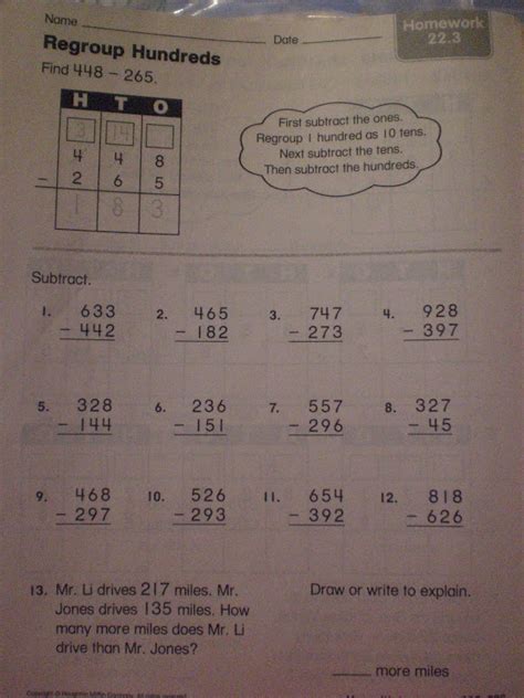 Houghton Mifflin Ca Math Grade 3 Answers Doc