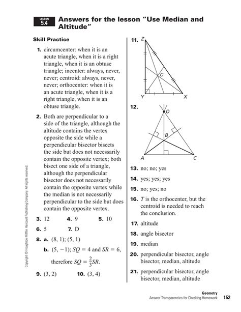 Houghton Mifflin Company Geometry Worksheets And Answers Epub