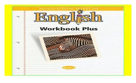 Houghton Mifflin English Workbook Plus Grade 5 Answer Key Epub