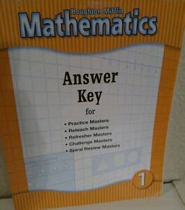 Houghton Mifflin Math Answer Key Kindle Editon