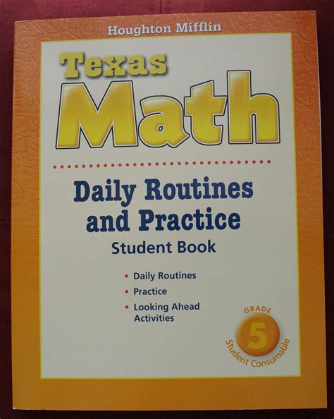 Houghton Mifflin Texas Math Work Answer Doc