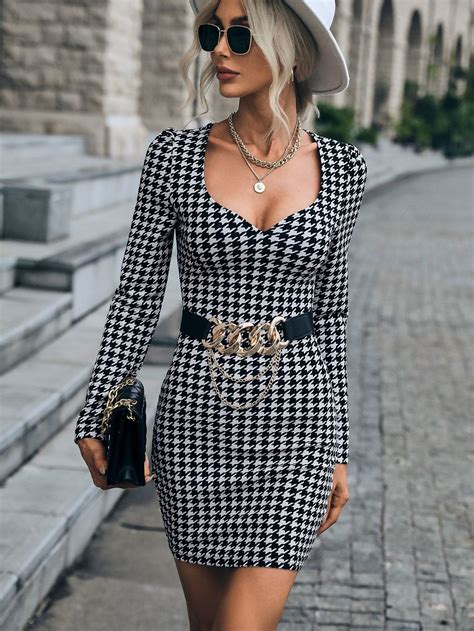 Houndstooth Dresses: 10,000 Styles to Make Every Woman Feel Like a Queen