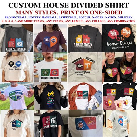 House Divided Shirts: 10,000+ Variations to Express Your Style and Beliefs