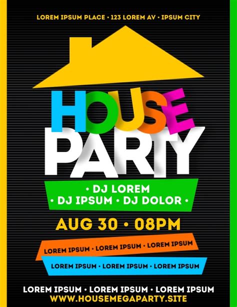 House Party Flyer Template