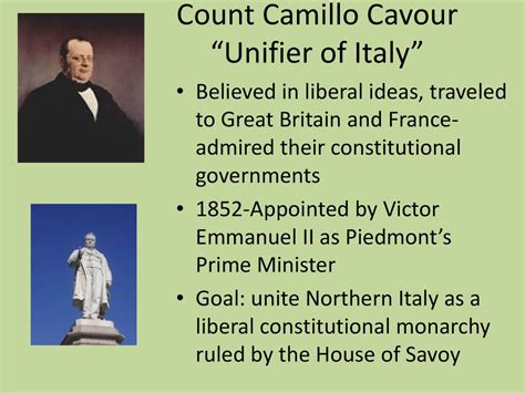 How Camillo Cavour's Accomplishments Changed Italy