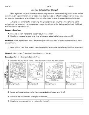 How Do Fossils Show Change Answers PDF