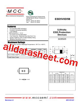 How ESD5V0D5B-TP Devices Work