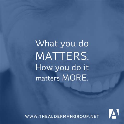 How It Matters: