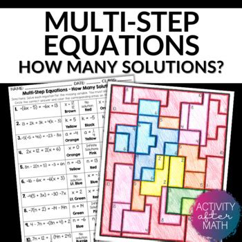 How Many Solutions Worksheets PDF