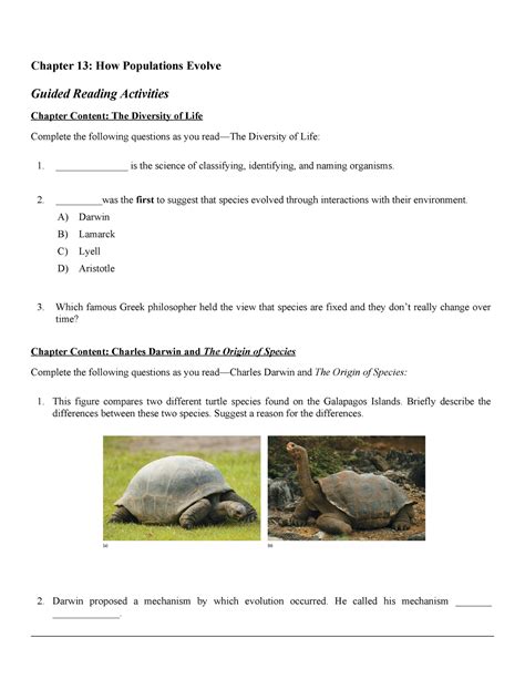 How Populations Evolve Chapter 13 Exercise 4 Answers PDF