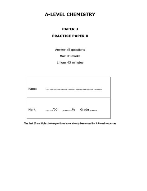 How To Answer Chemistry Paper 3 Kindle Editon