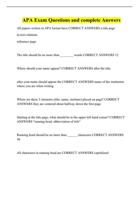 How To Answer Essay Questions In Apa Format Doc