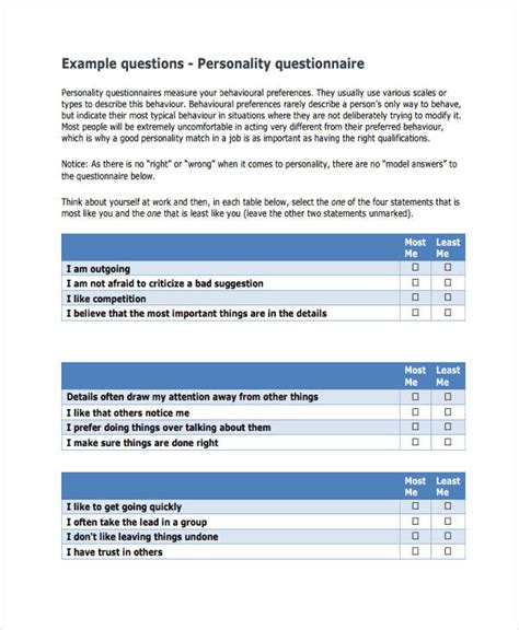 How To Answer Personality Test Questions For Employment PDF