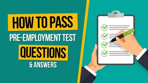 How To Answer Pre Employment Tests Kindle Editon