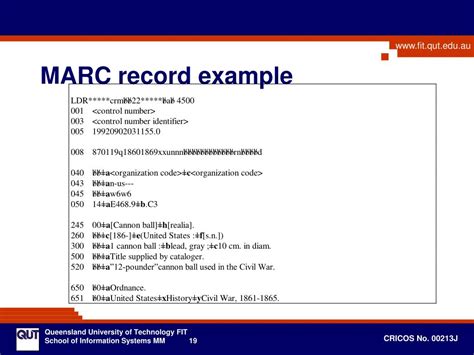 How To Catalog A Equipment Using Marc Records