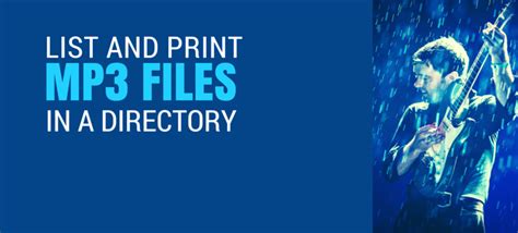 How To Catalog A List Of Mp3 Files