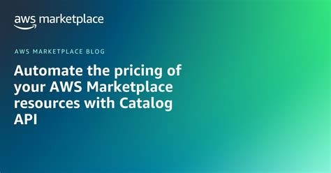 How To Connect Aws Marketplace Catalog