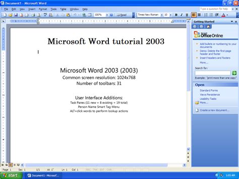 How To Create A Template In Ms Word 2003