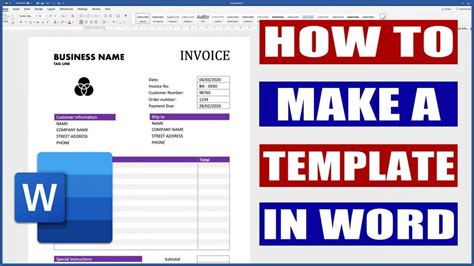 How To Create A Template In Word