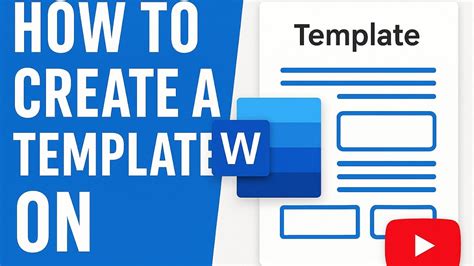 How To Create A Template In Word Youtube