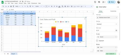How To Create Stacked Column Chart In Google Sheets