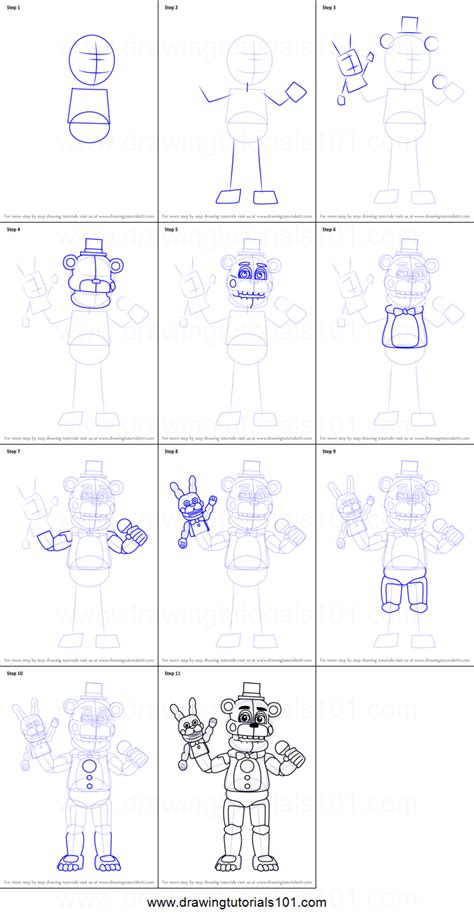 How To Draw Five Nights at Freddy s FnaF Drawing Guide Reader