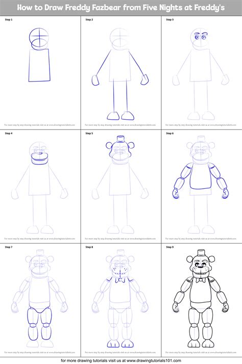 How To Draw Five Nights at Freddy s FnaF Drawing Guide Reader